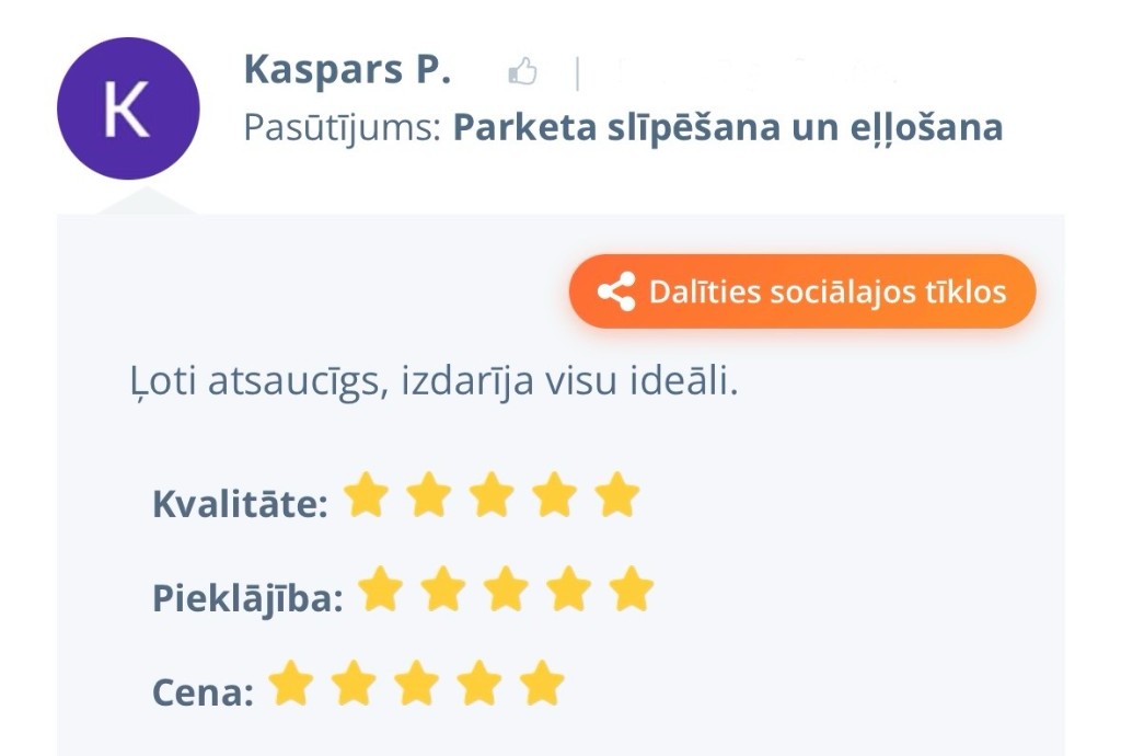 Klienta atsauksme 21