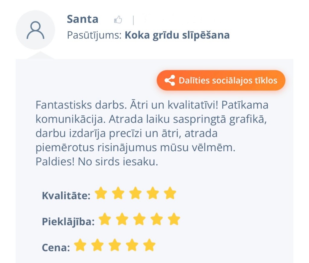 Klienta atsauksme 22