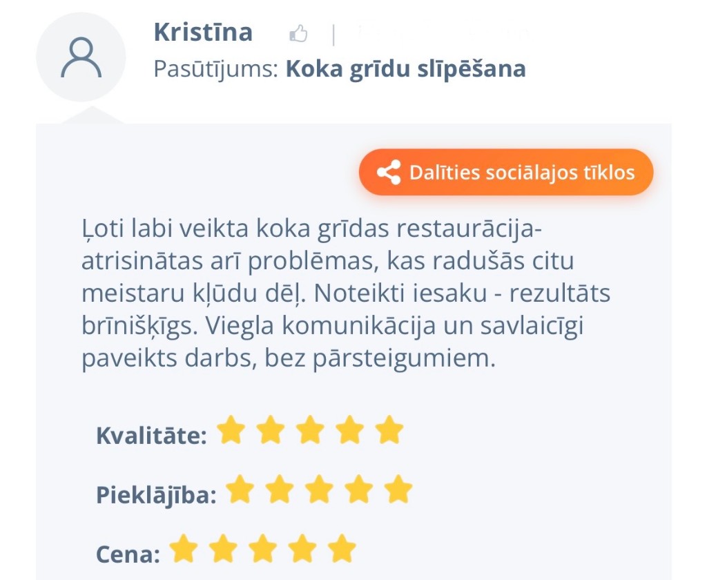 Klienta atsauksme 24